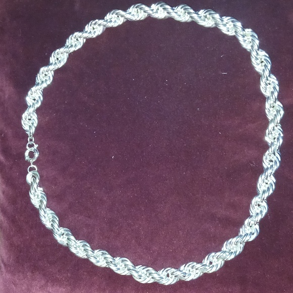Extra-large Silver Rope Chain (Dookie Rope) - Picture 3 of 3